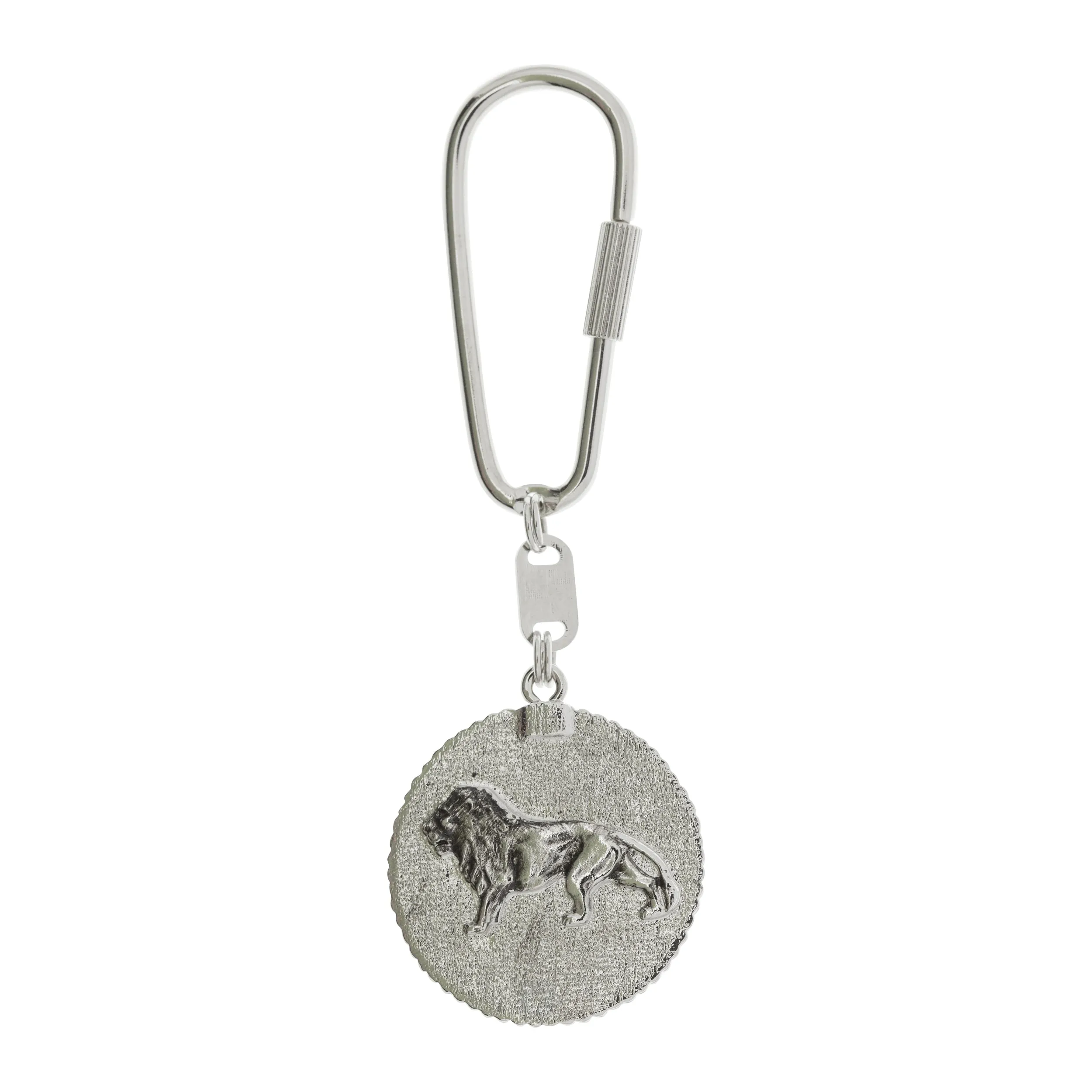 1928 Jewelry Black Onyx Lion Key Chain