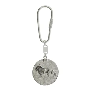 1928 Jewelry Black Onyx Lion Key Chain