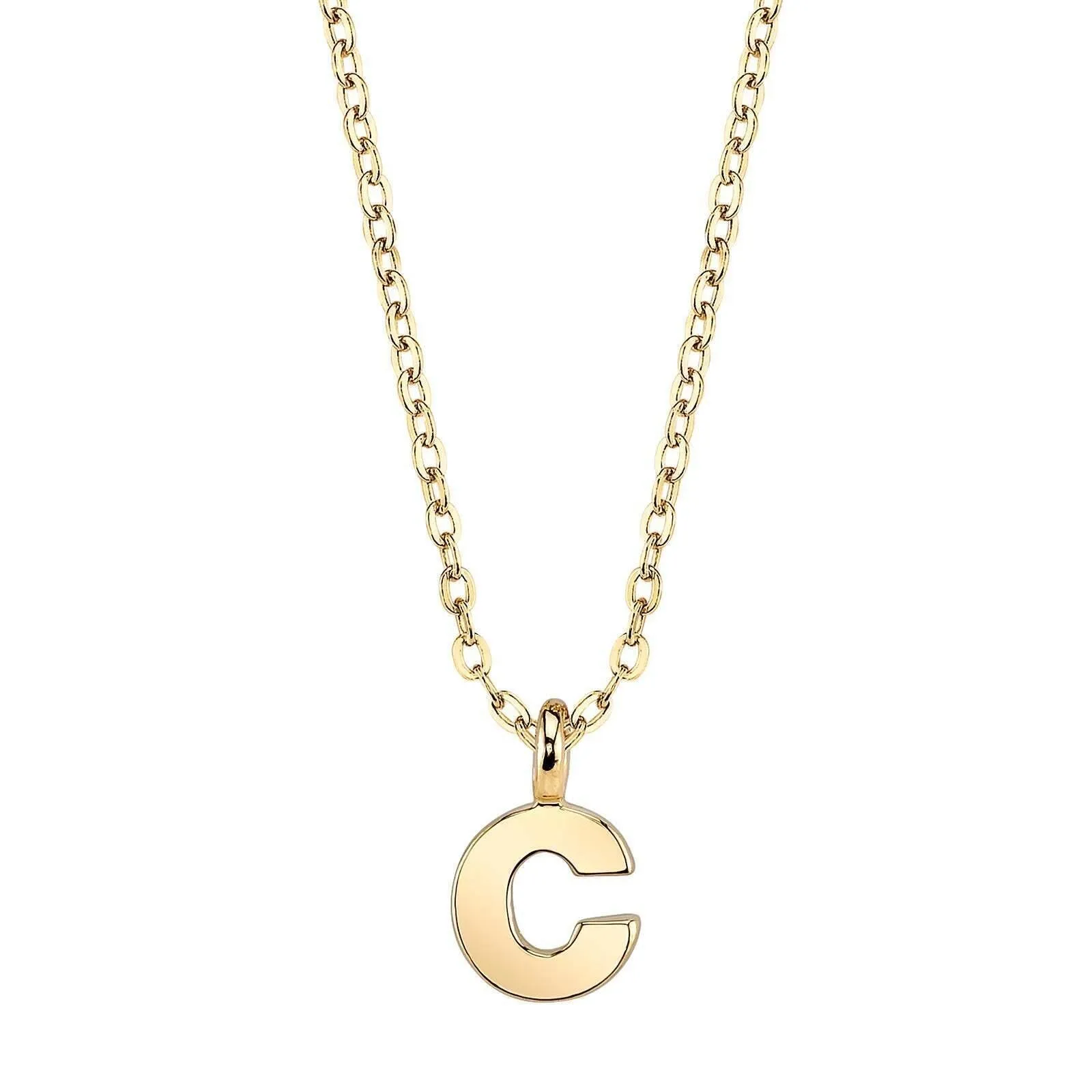 1928 Jewelry Initial Letter Pendant Necklace 20"