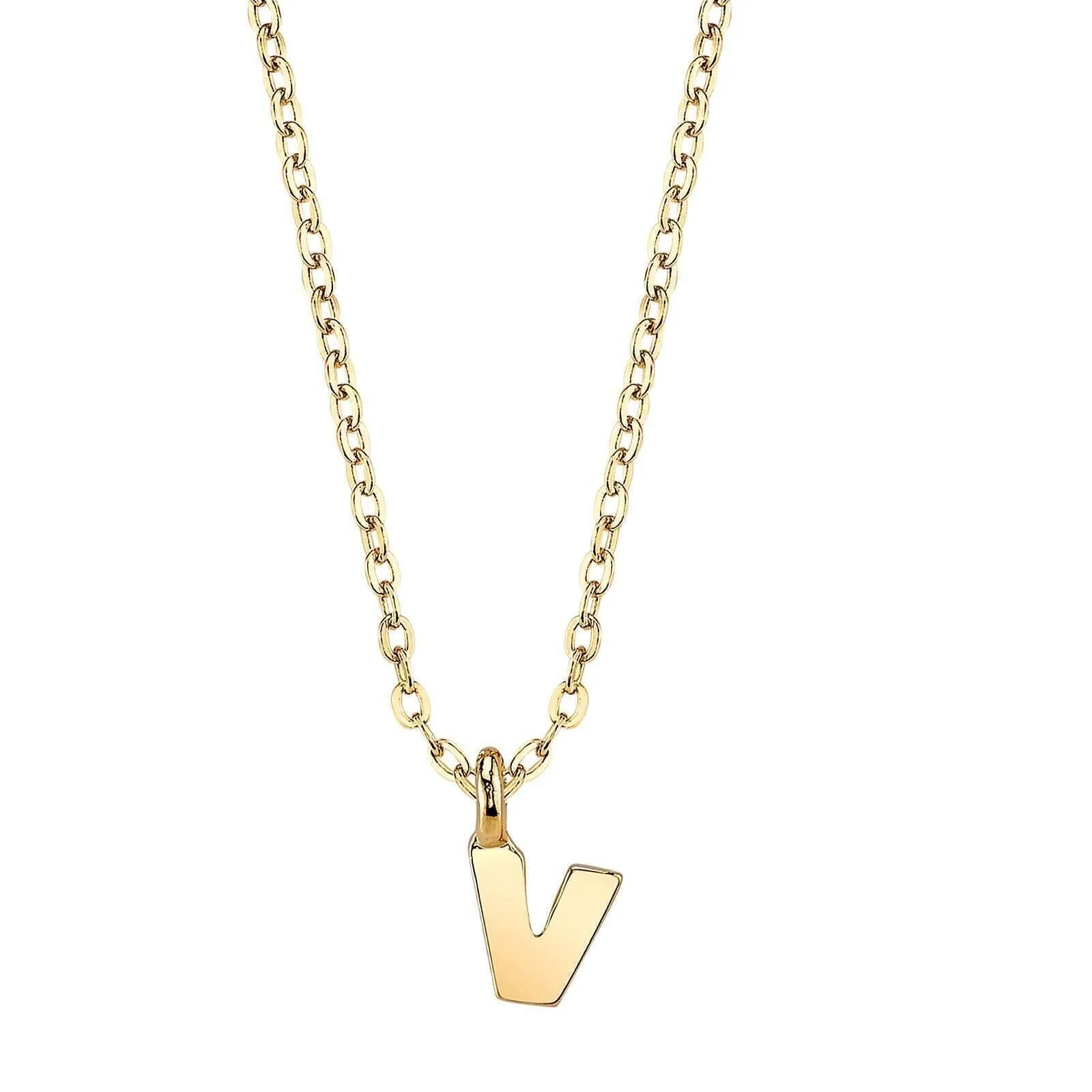 1928 Jewelry Initial Letter Pendant Necklace 20"