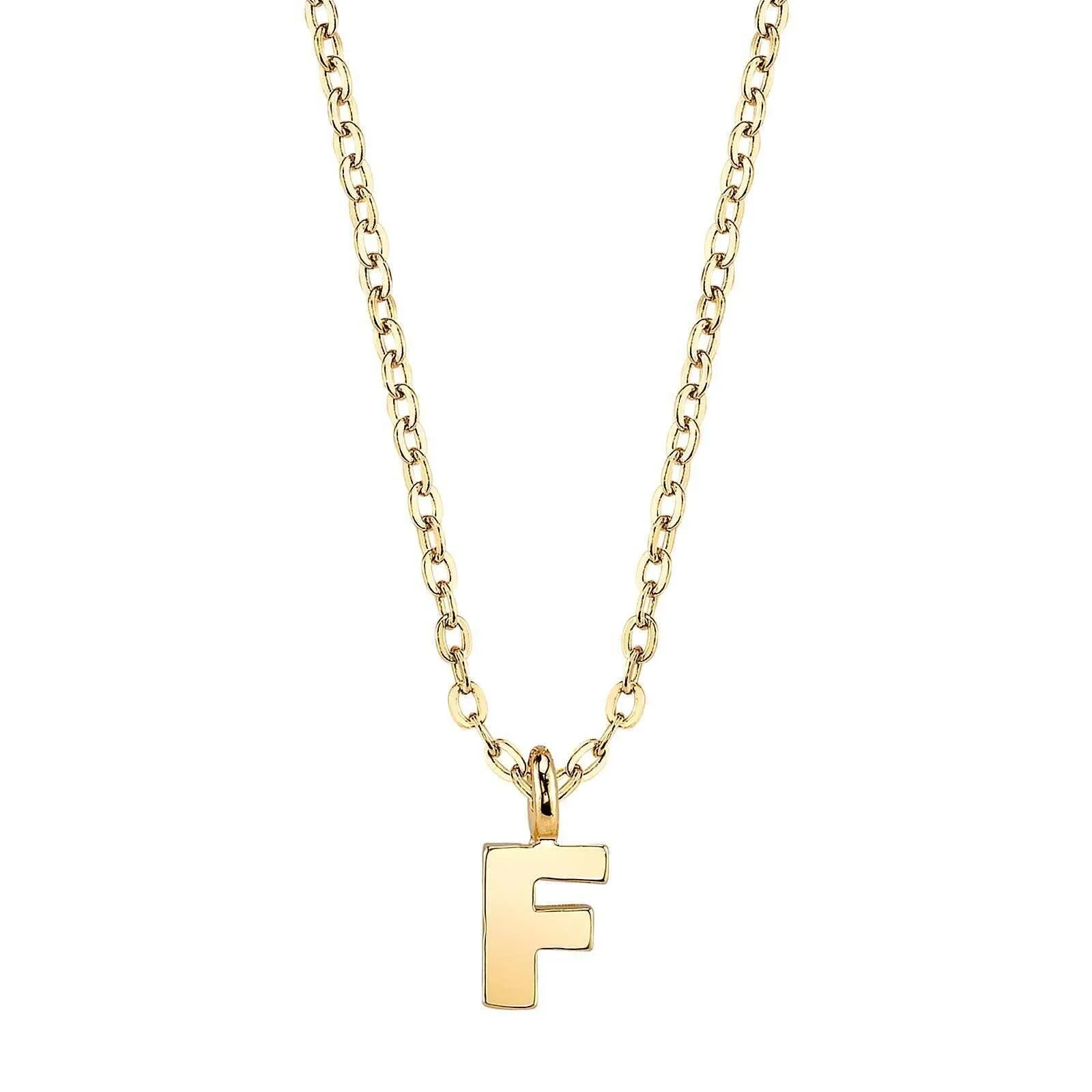 1928 Jewelry Initial Letter Pendant Necklace 20"