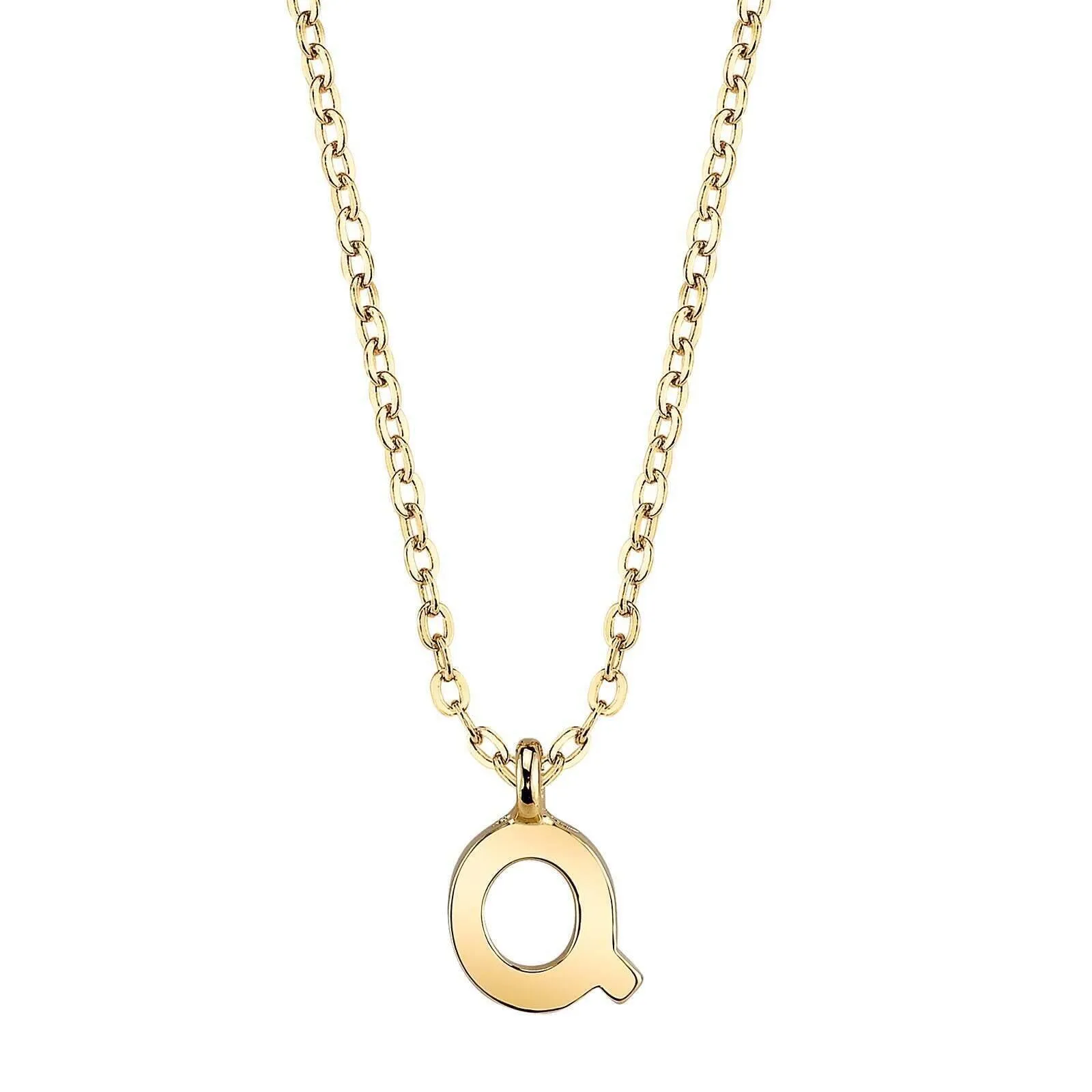 1928 Jewelry Initial Letter Pendant Necklace 20"