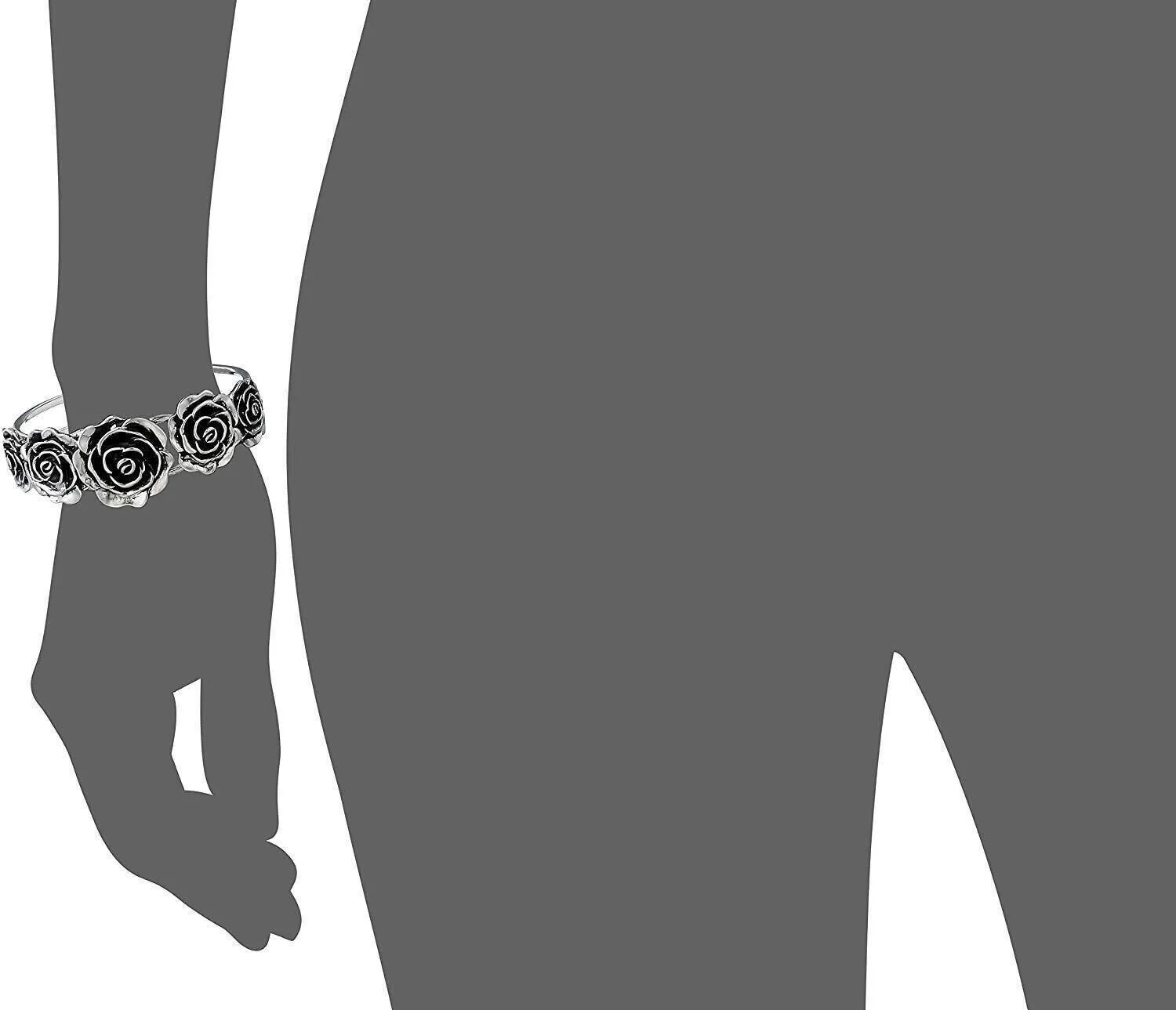 2028 Jewelry Flower Cuff Bracelet