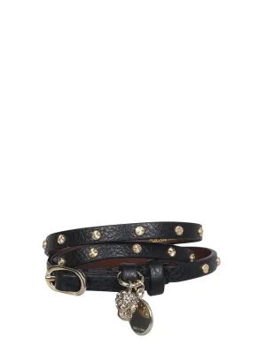 Alexander McQueen Double Wrap Skull Bracelet