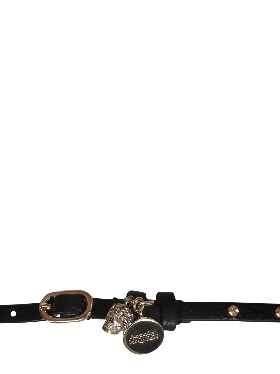 Alexander McQueen Double Wrap Skull Bracelet