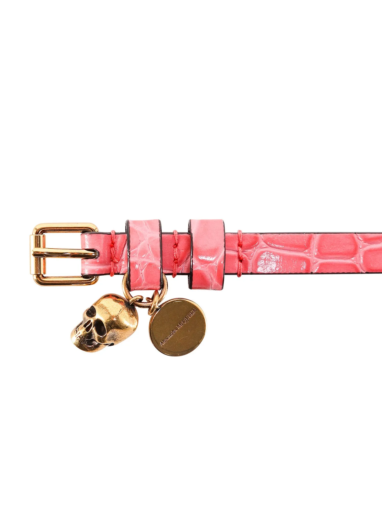 Alexander McQueen Skull Charm Wrap Bracelet