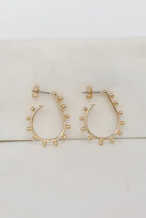 Alyssa Gold Teardrop Hoop Earrings