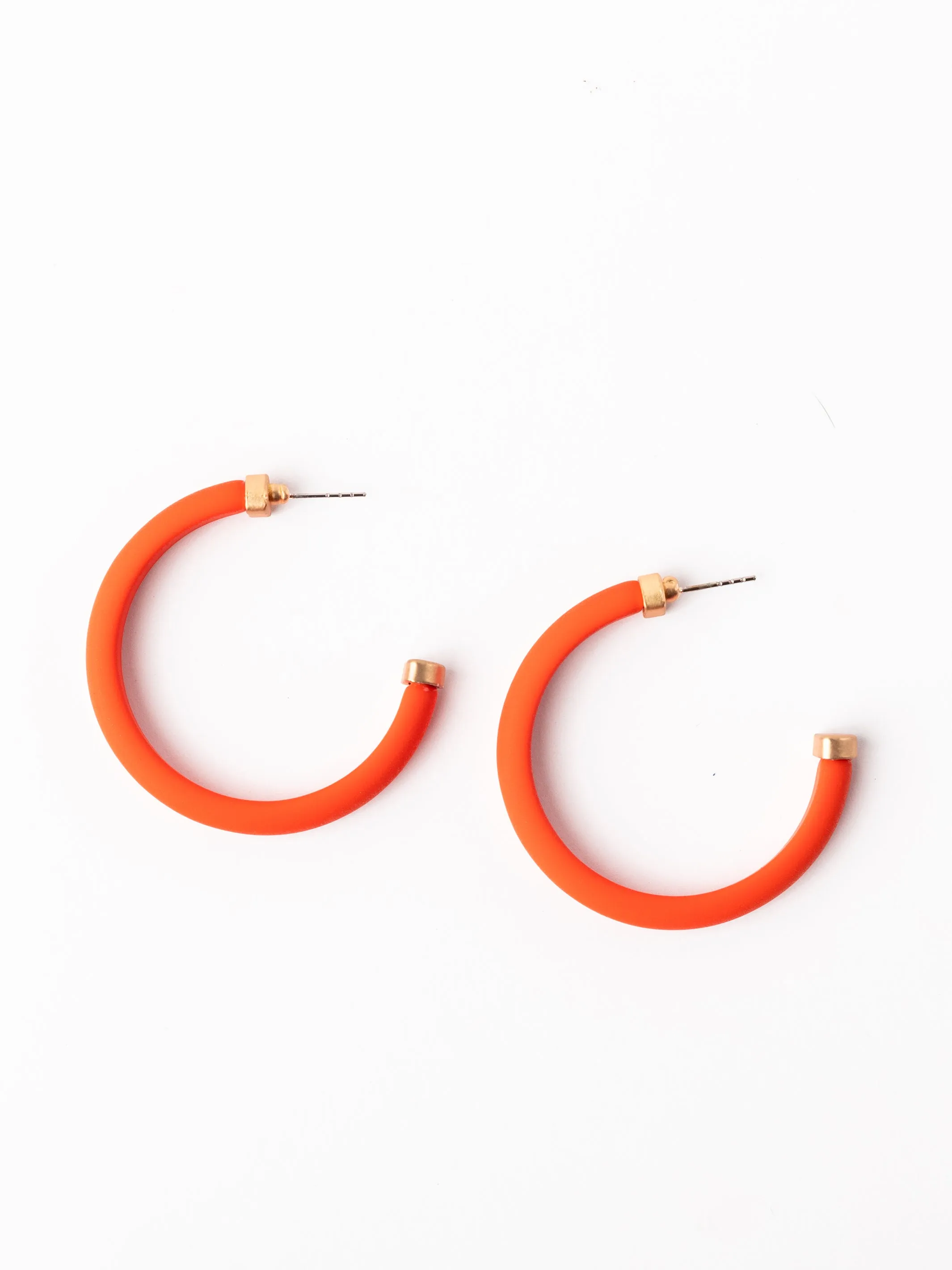 Amanda Earrings | Blue   Orange