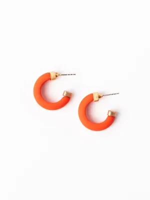 Amanda Earrings | Blue   Orange