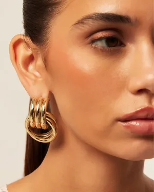 ANTHE LARGE EARRINGS - GOLD