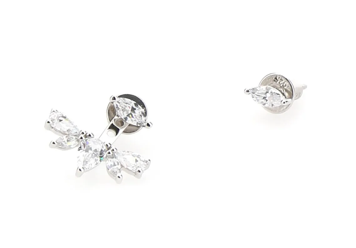 APM Monaco Embellished Asymmetric Earrings