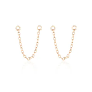 Bel Earring Chain Rose Gold