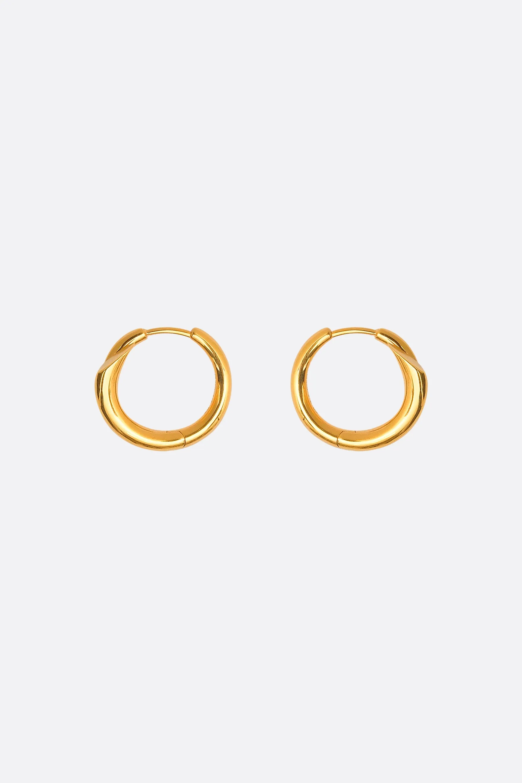 Biseau hoop earrings