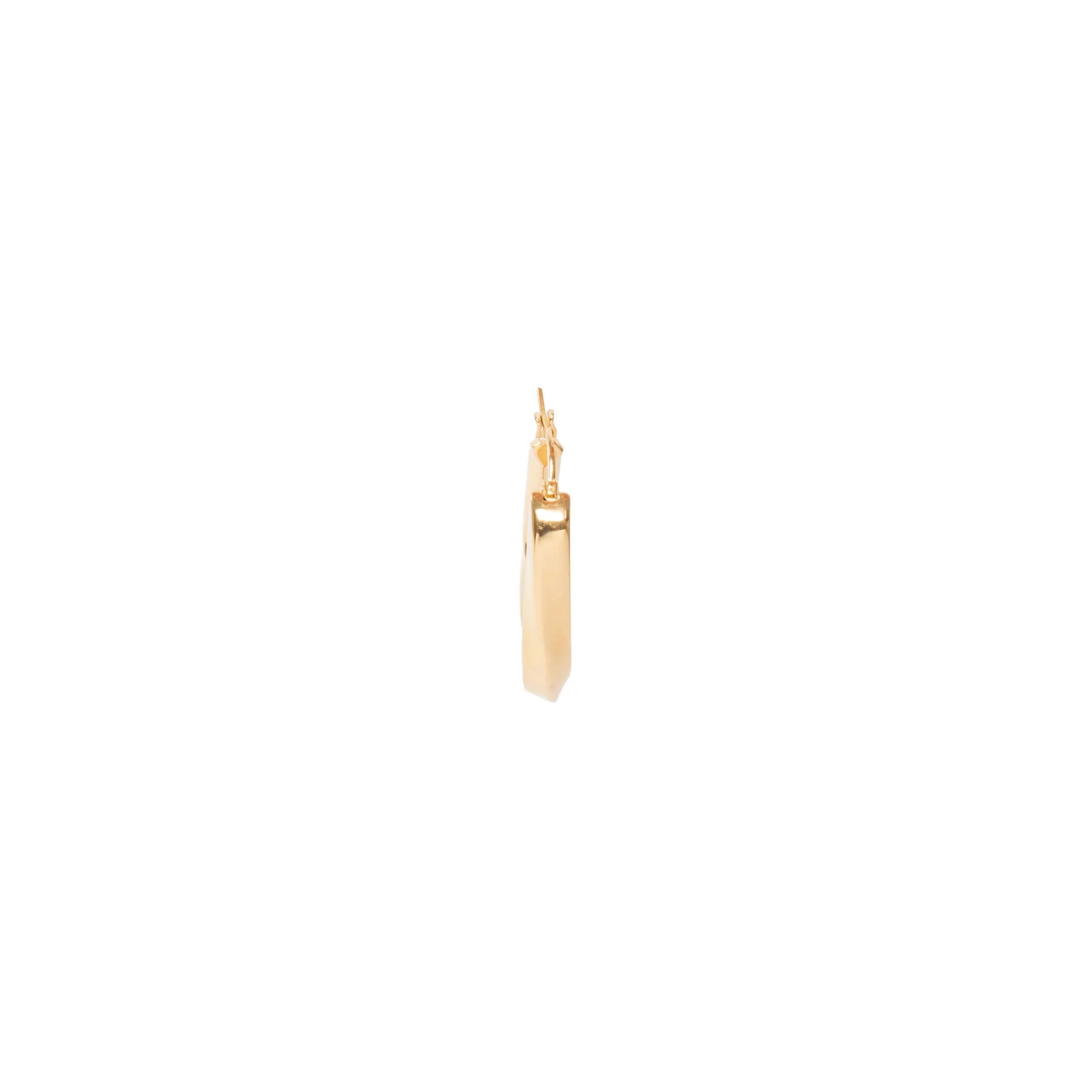 Bottega Veneta Twisted Triangle Hoop Earrings