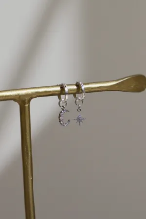 CELESTIAL STAR AND MOON HOOPS