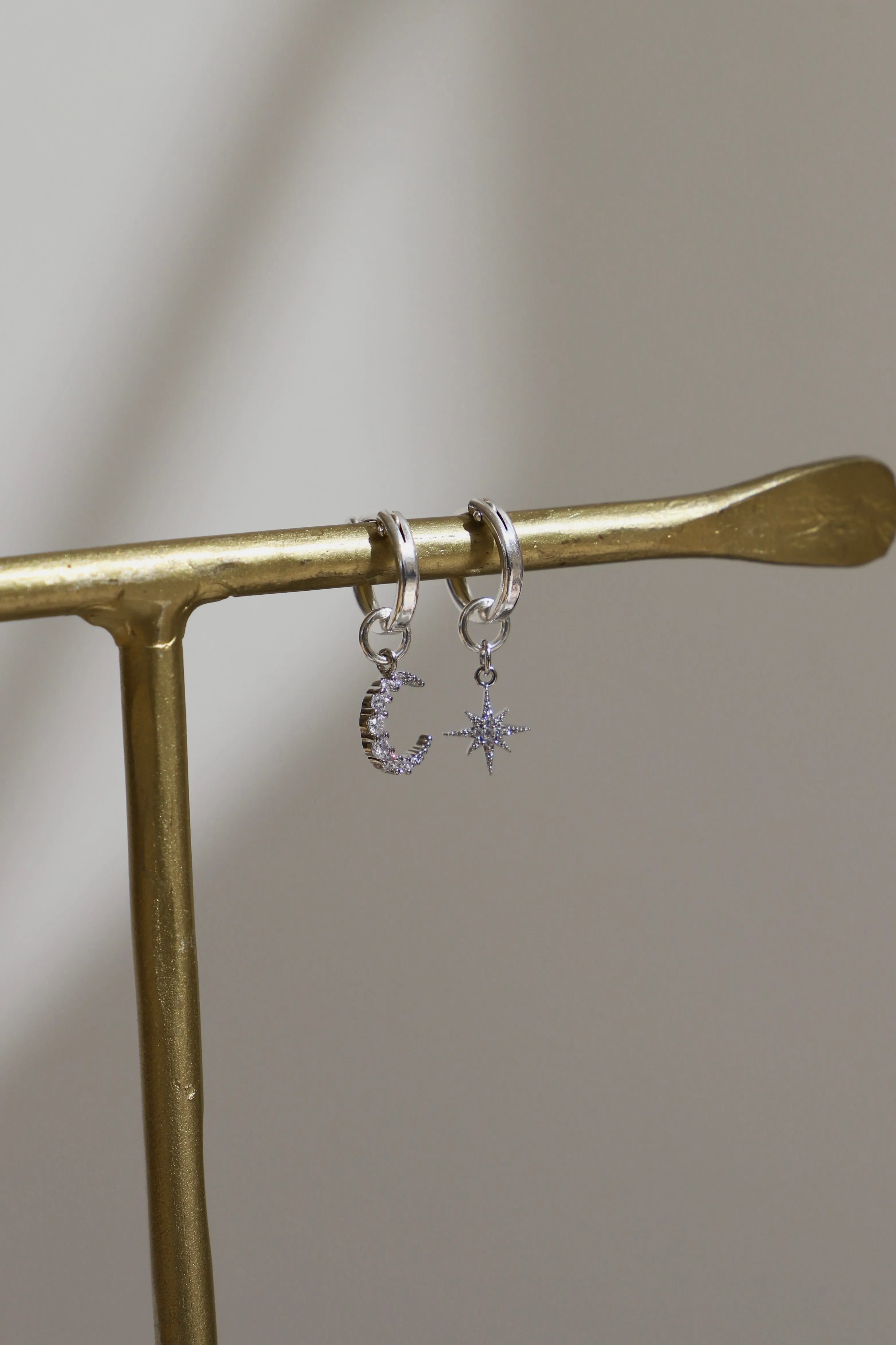 CELESTIAL STAR AND MOON HOOPS