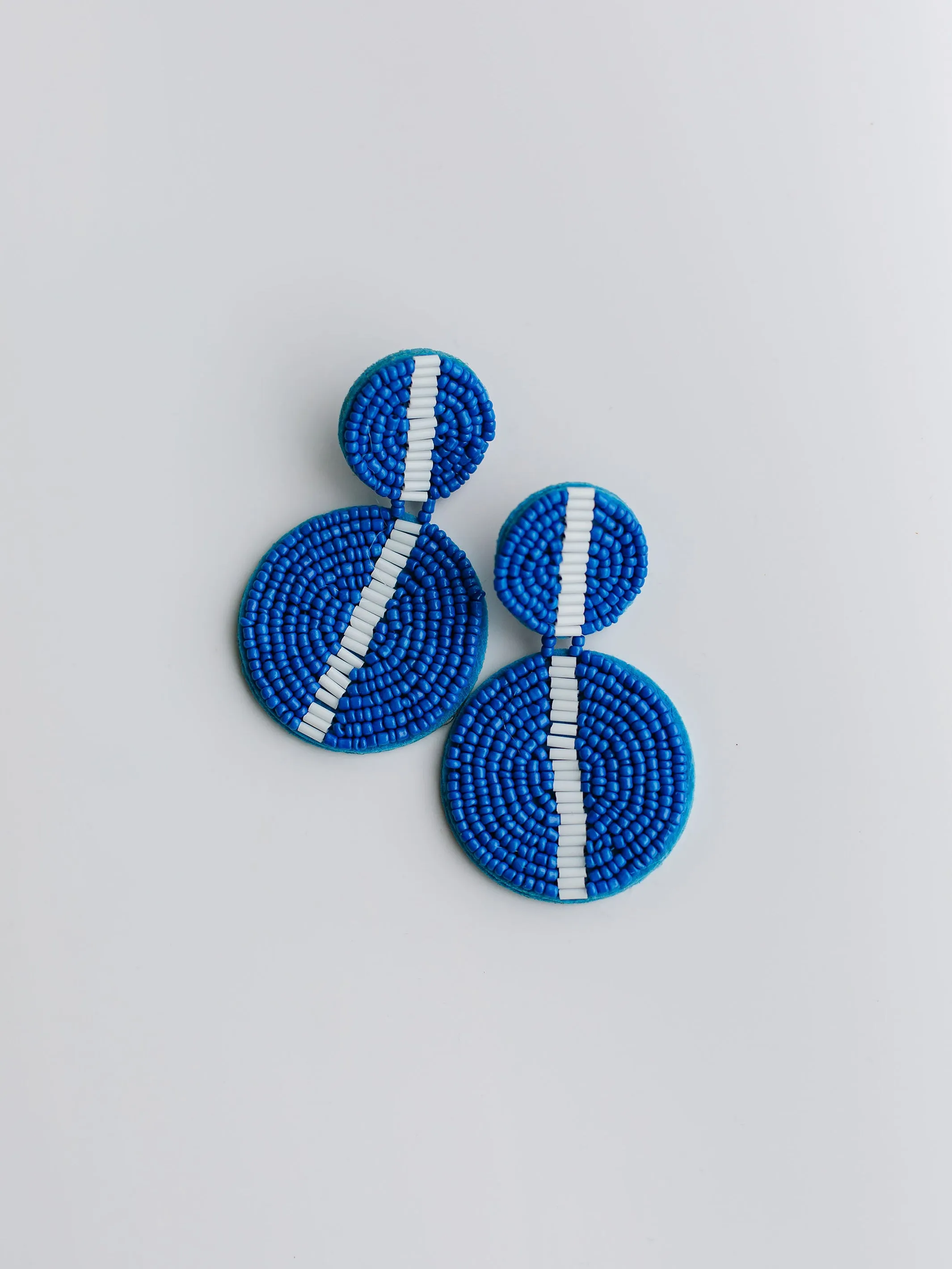 Colleen Earrings | Blue   White