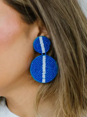 Colleen Earrings | Blue   White