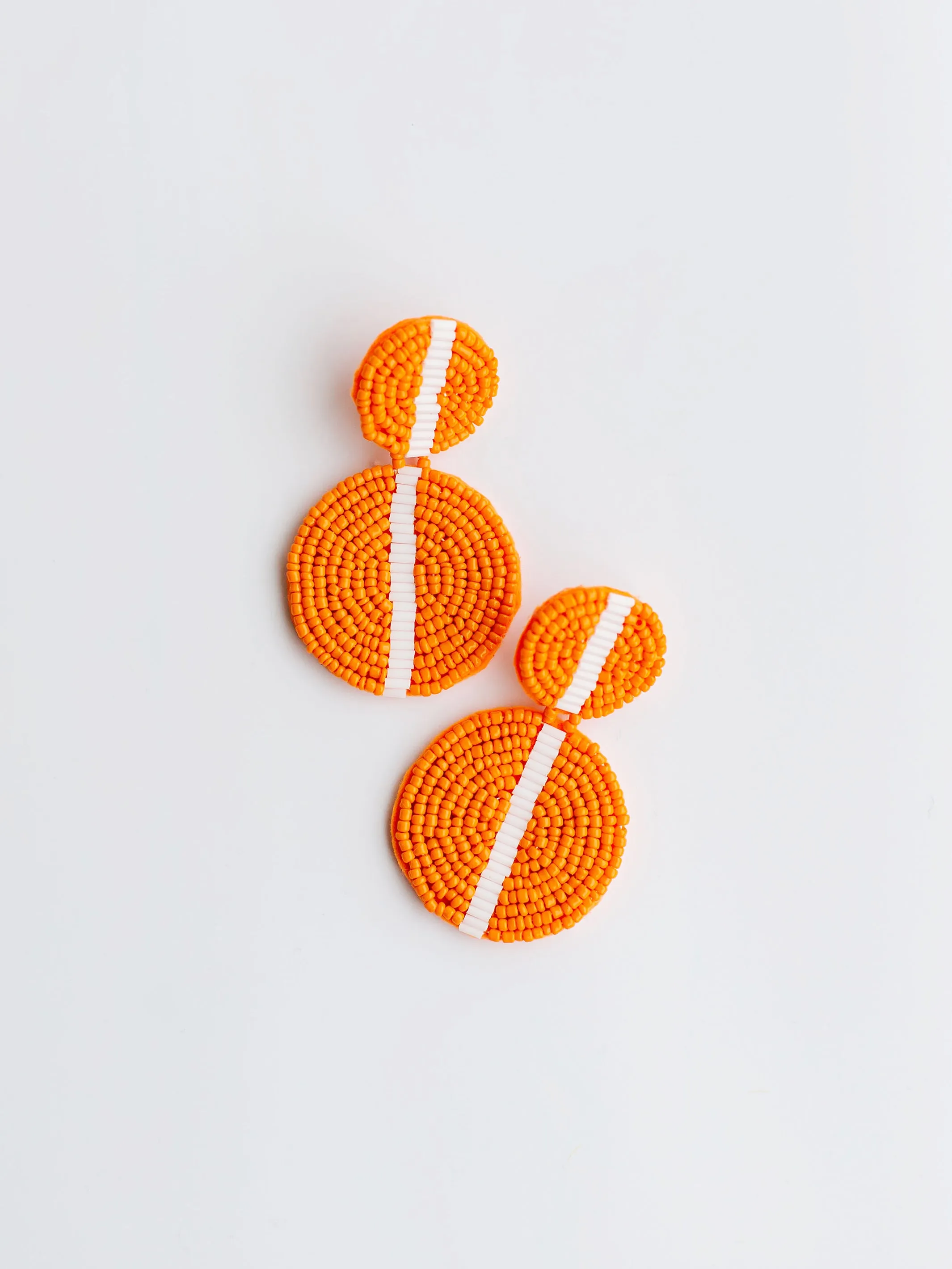 Colleen Earrings | Orange   White