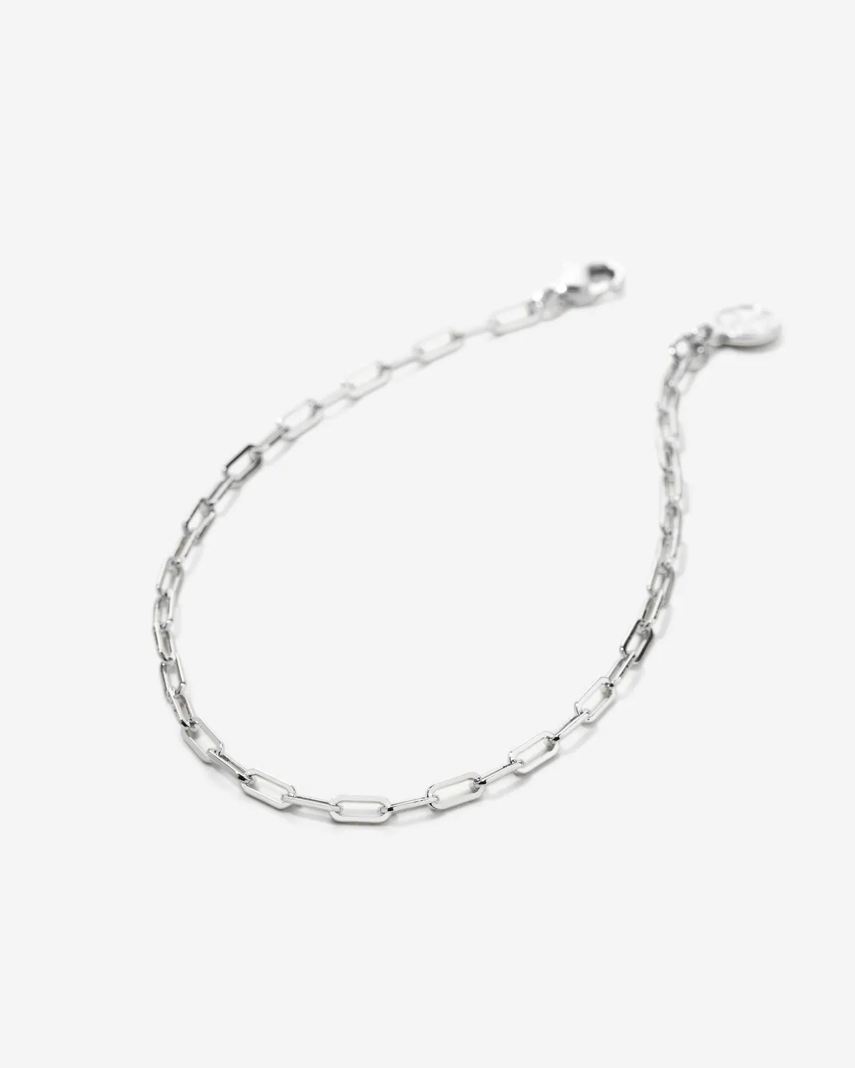Connected Delicate Paperclip Chain Bracelet