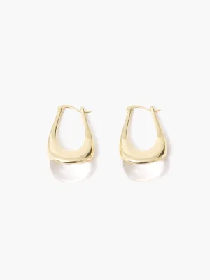 Crystal Droplet Hoop Earrings