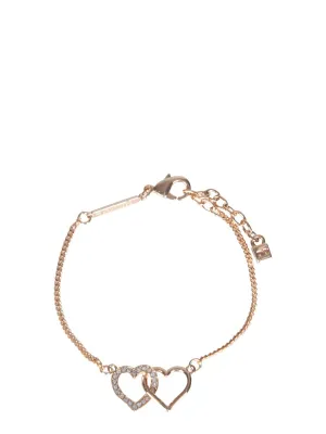 Dsquared2 Double Heart Embellished Bracelet