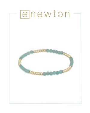 E Newton Blissful Pattern 2.5mm Bead Bracelet - Amazonite
