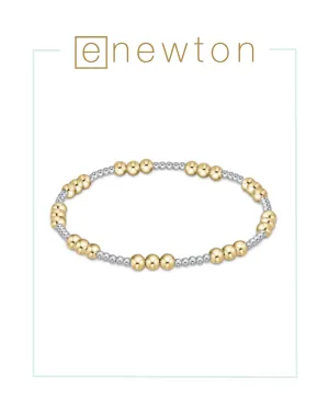 E Newton Classic Joy Pattern Bead Bracelet - Mixed Metal
