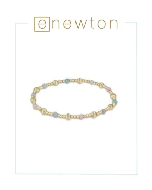 E Newton Dignity Sincerity Pattern 4mm Bead Bracelet - Hot Mess