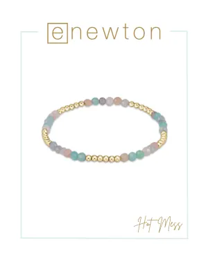 E Newton Gemstone Blissful Pattern 2.5mm Bead Bracelet