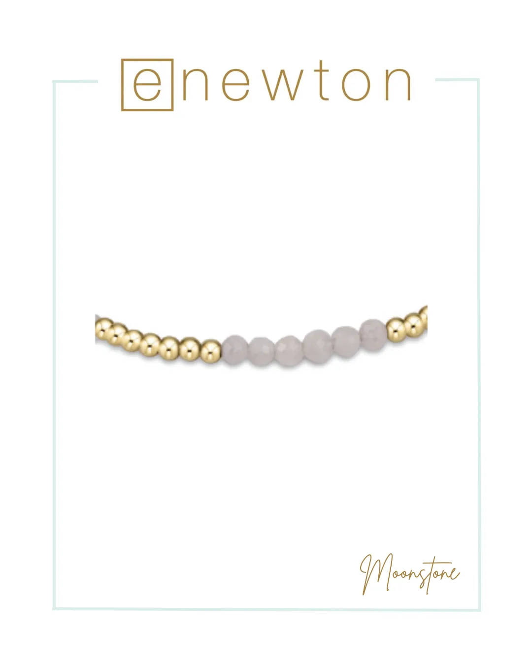 E Newton Gemstone Blissful Pattern 2.5mm Bead Bracelet