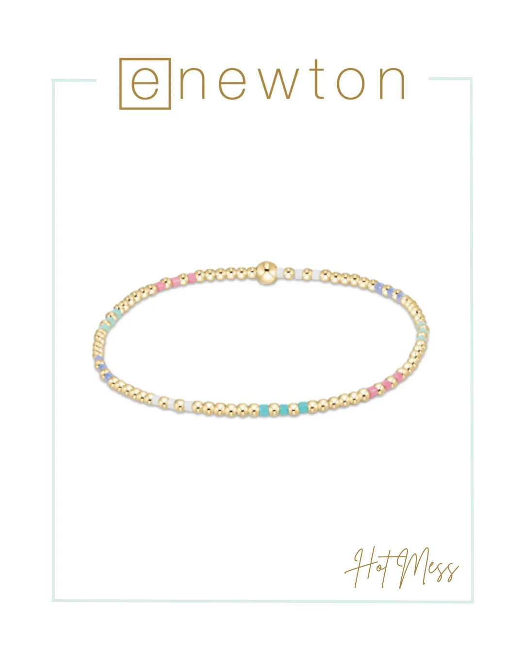 E Newton Hope Joy Pattern 2mm Bracelet