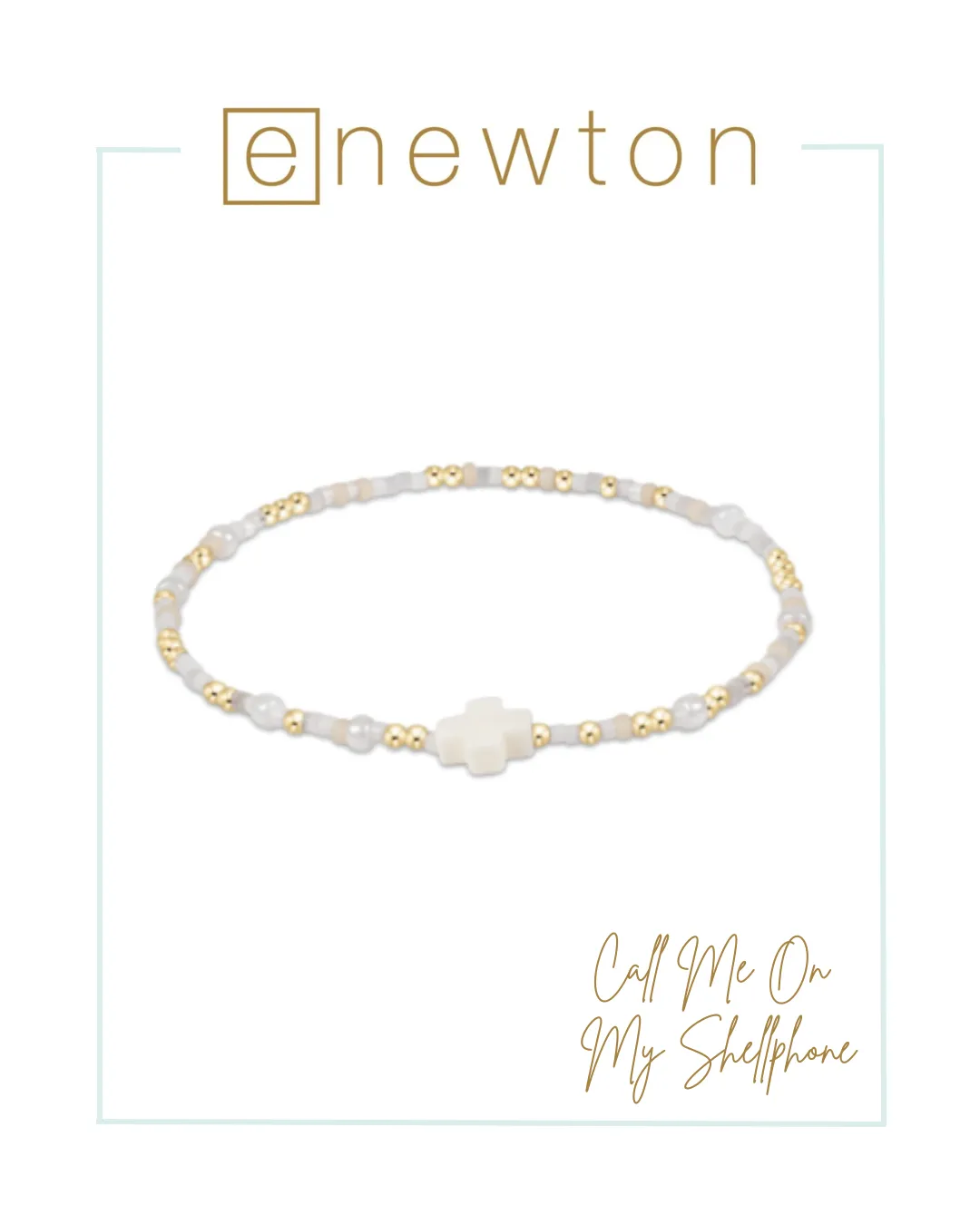 E Newton Hope Unwritten Signature Cross Bracelet