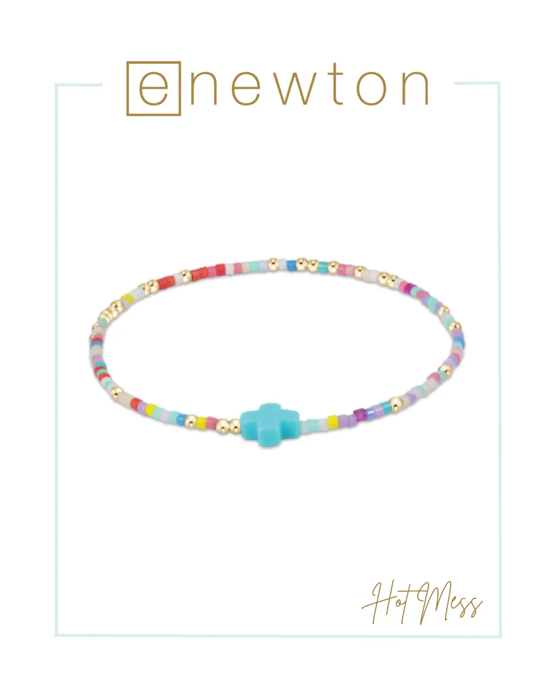 E Newton Hope Unwritten Signature Cross Bracelet