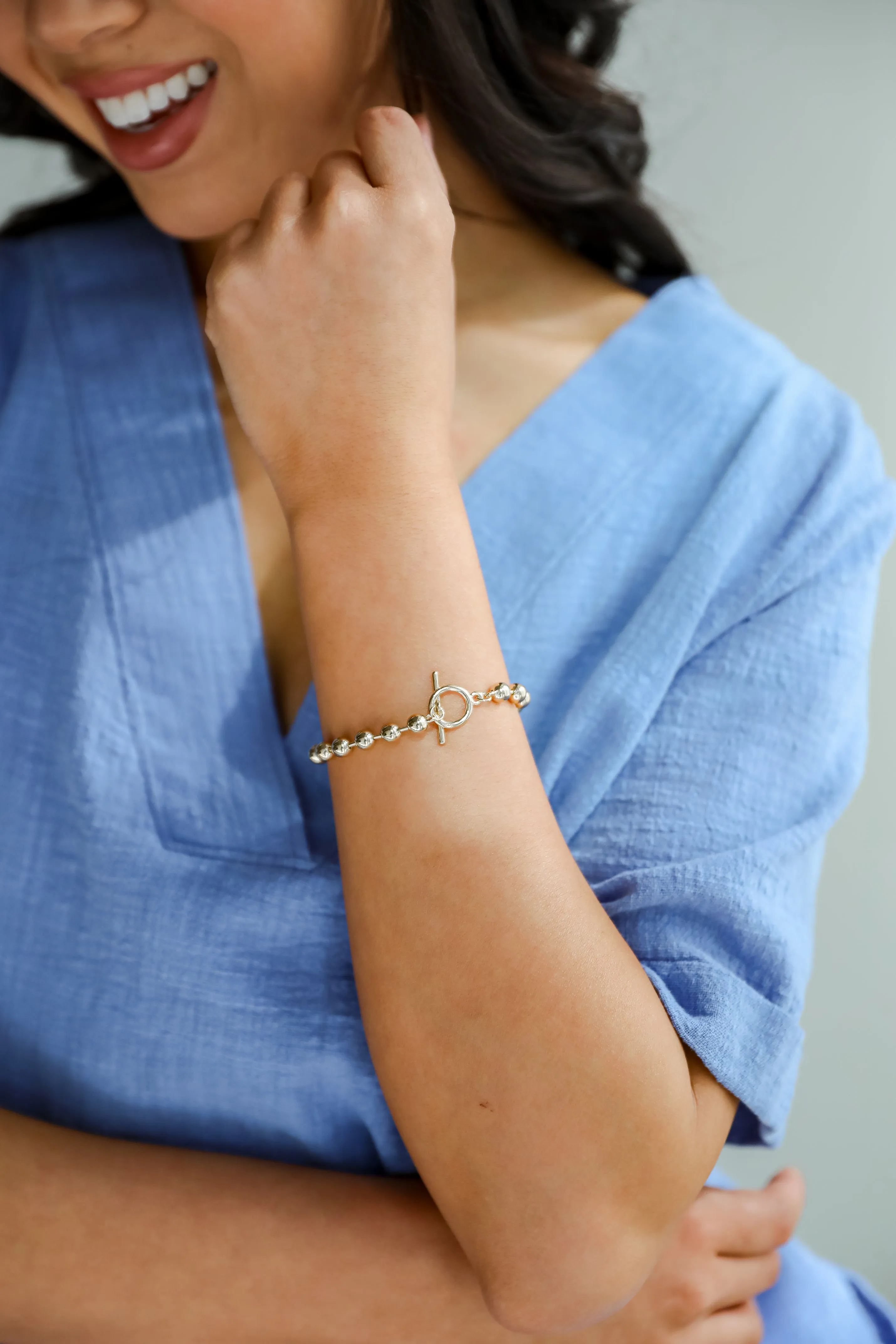 Emma Gold Beaded Bracelet