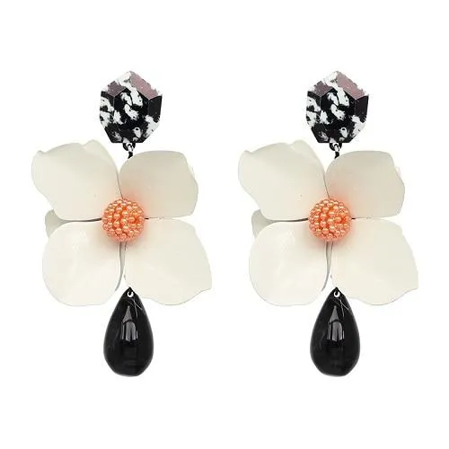 Fashion Women Big Flower Design Statement Earring