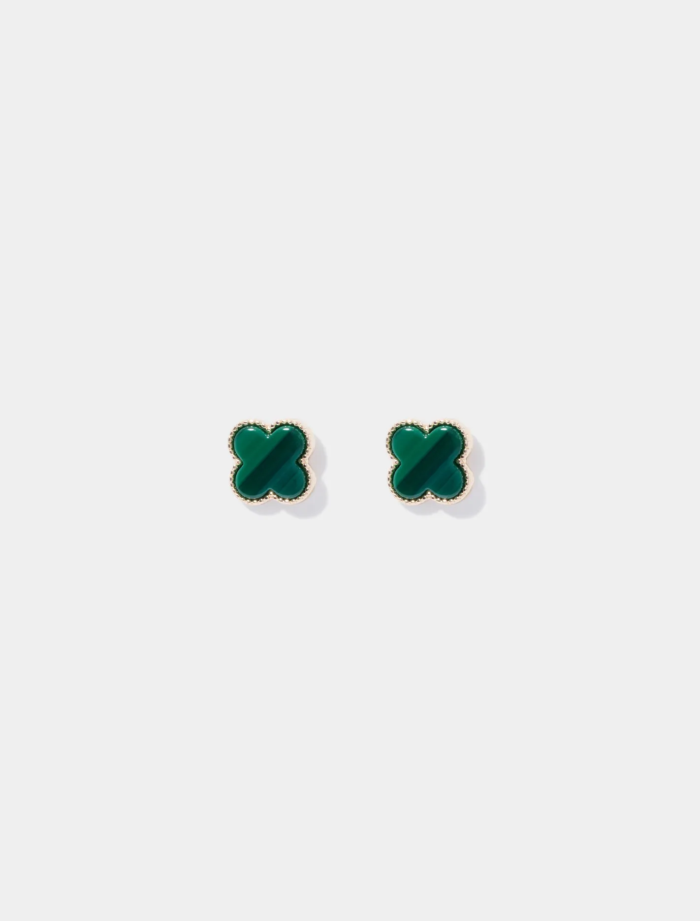 Fern Flower Stud Earrings
