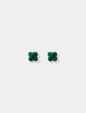 Fern Flower Stud Earrings
