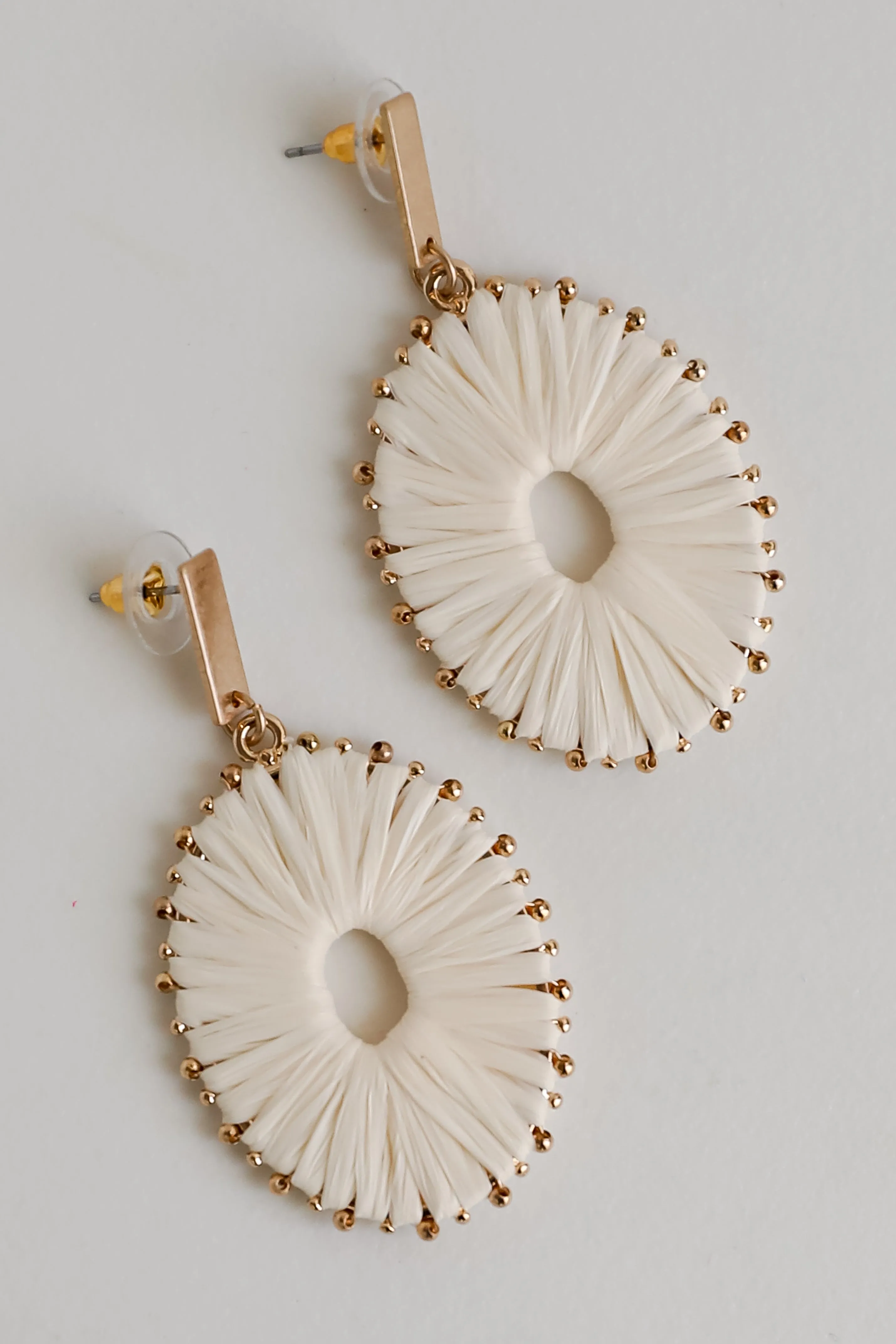 FINAL SALE - Aspen Straw Statement Earrings