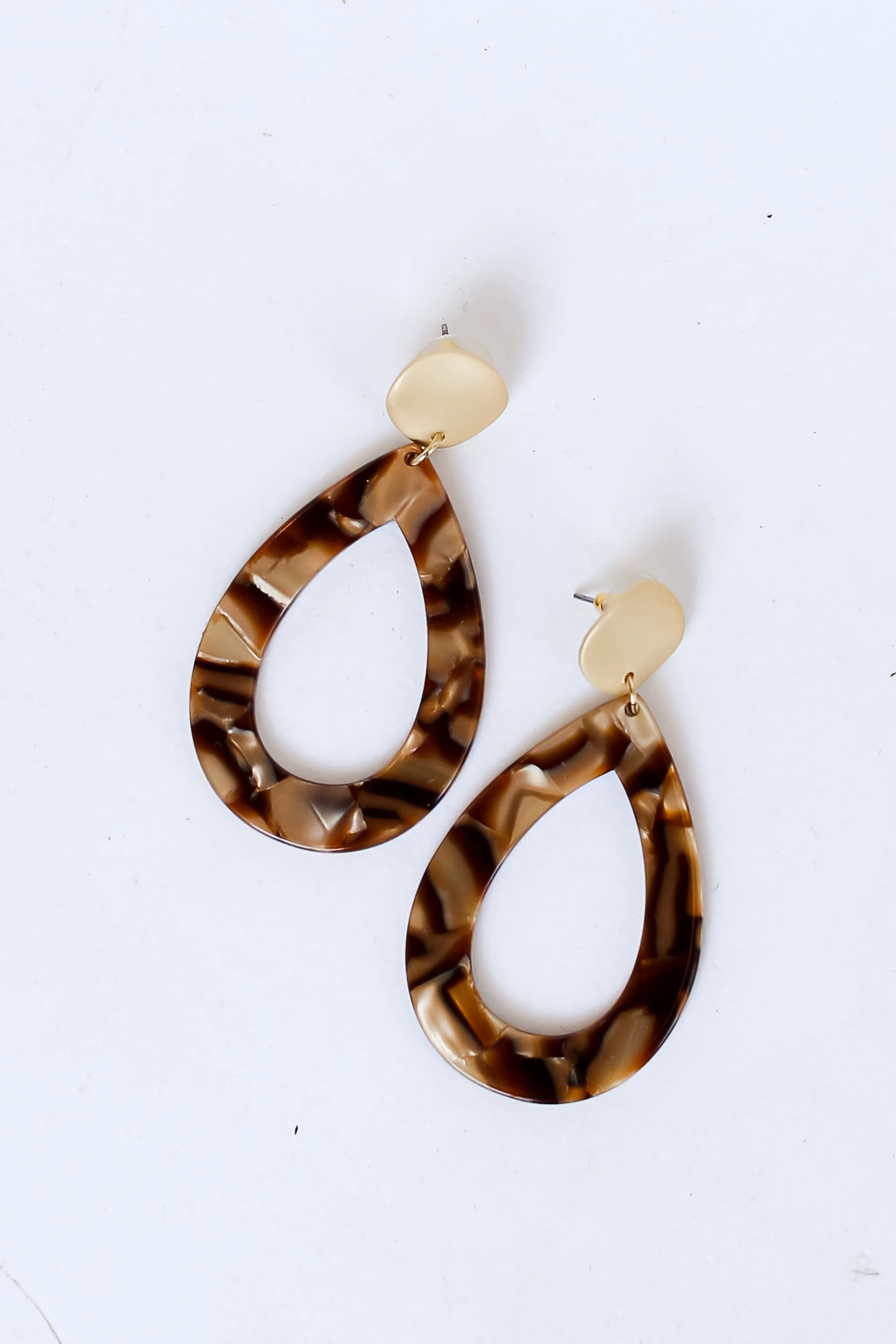 FINAL SALE - Elle Acrylic Teardrop Earrings