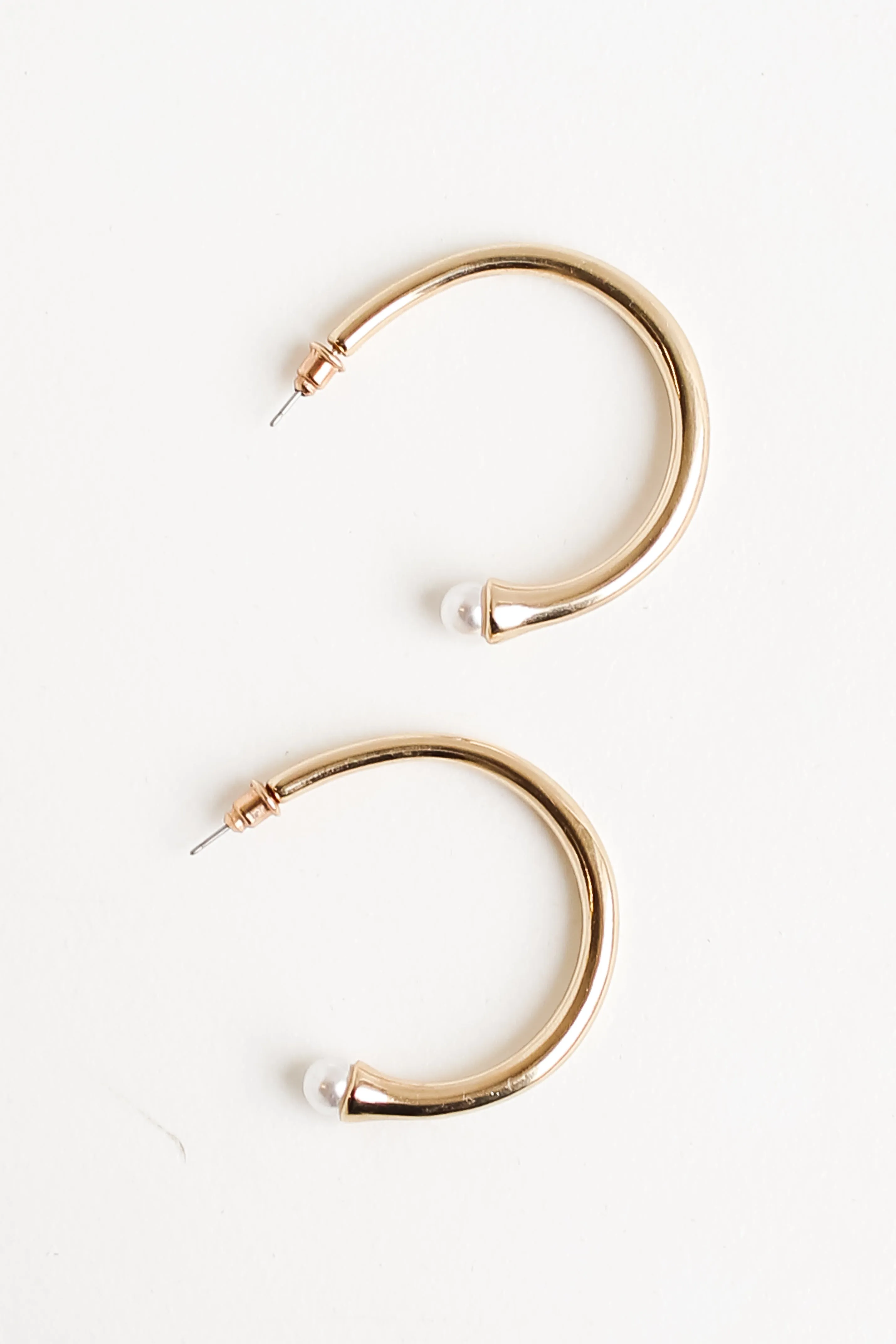 FINAL SALE - Leah Gold Hoop Earrings