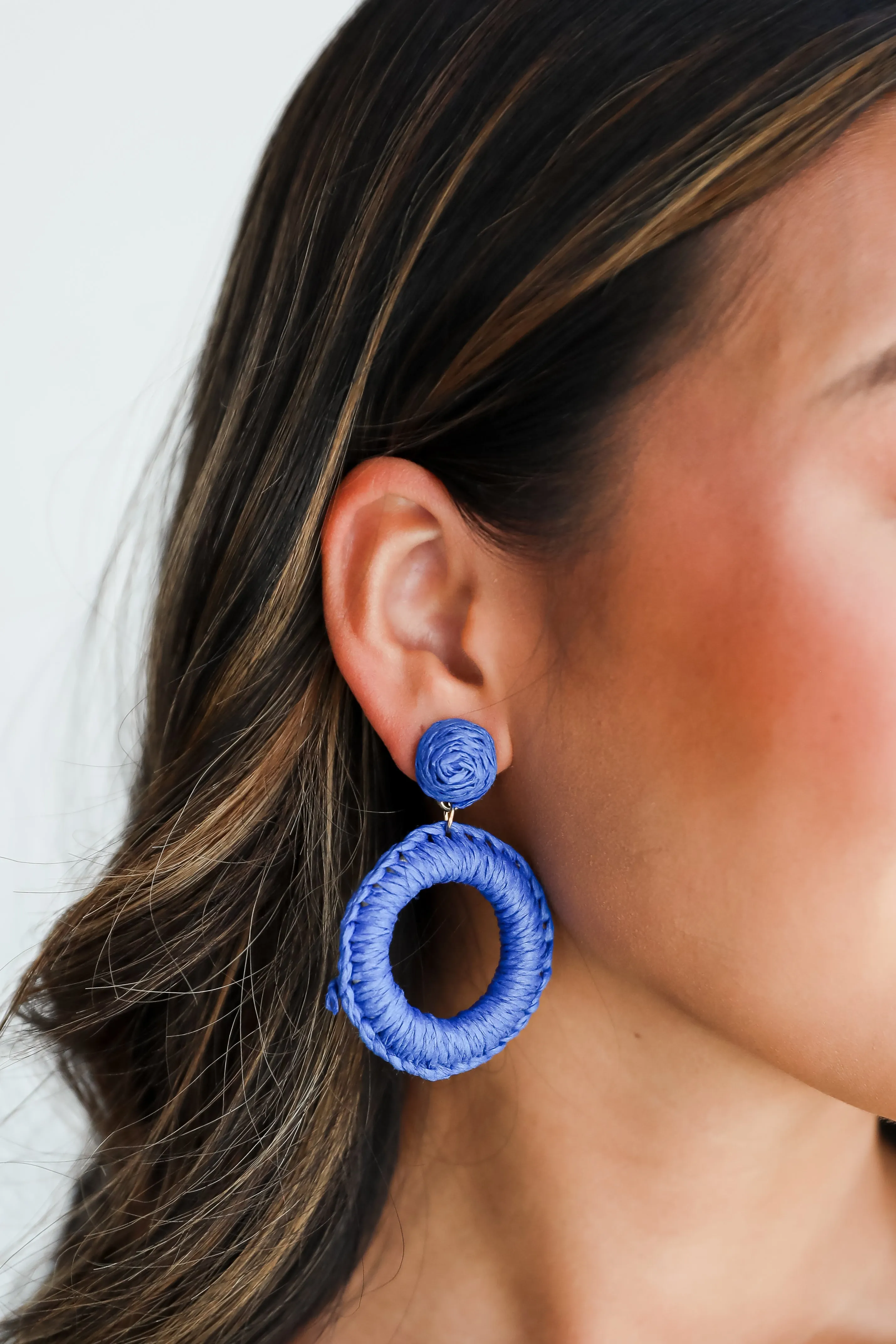 FINAL SALE - Phoebe Straw Statement Earrings