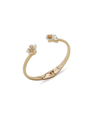 Flower & Crystal Stationed Bracelet