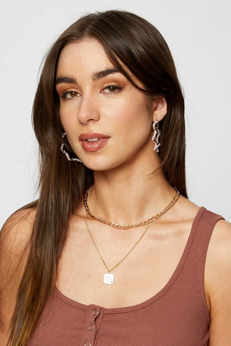 Gold 6 Pack Earrings