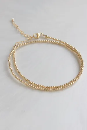 GOLD FILLED DOUBLE WRAP BRACELET