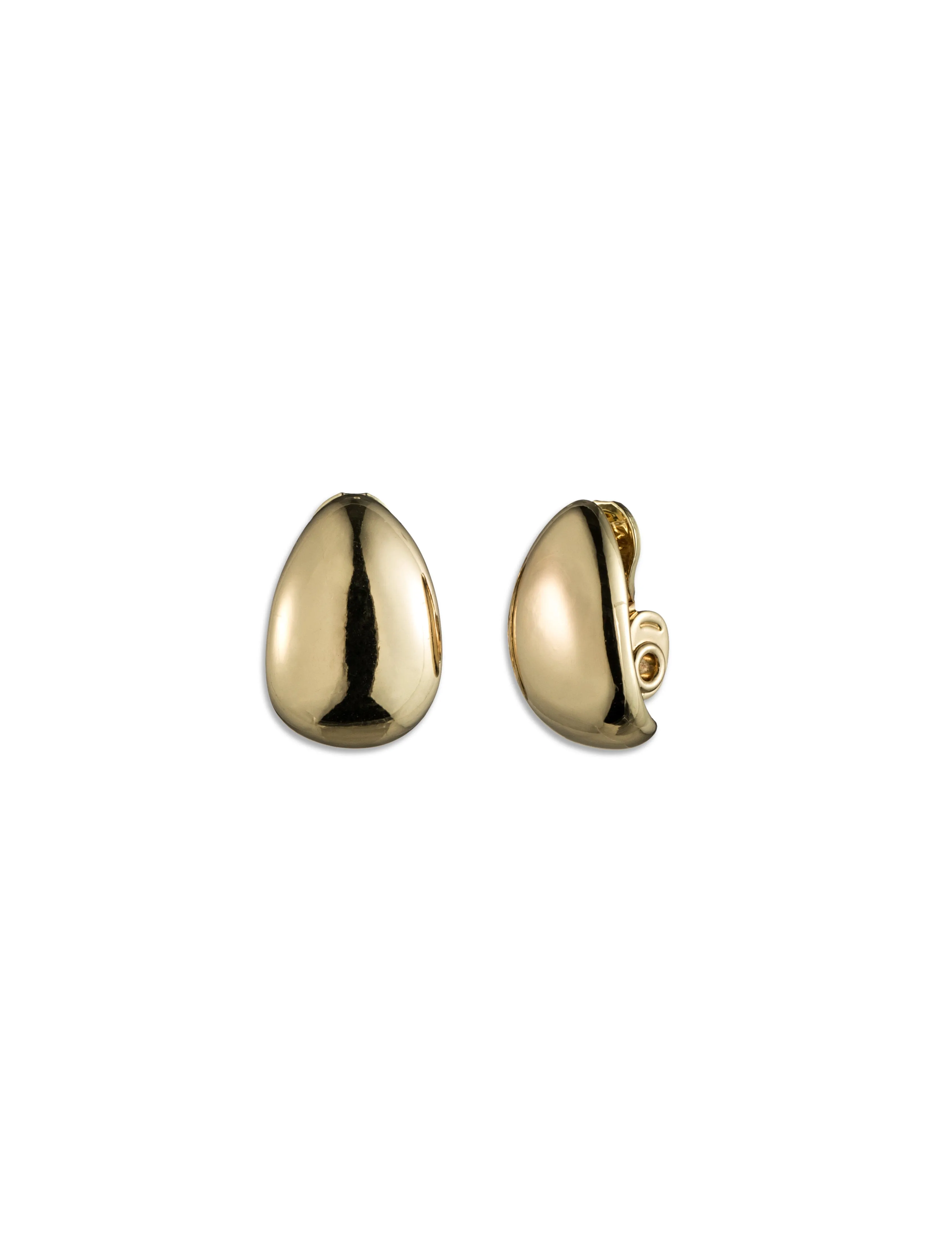 Gold Hoop Clip Earrings