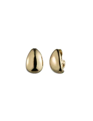 Gold Hoop Clip Earrings