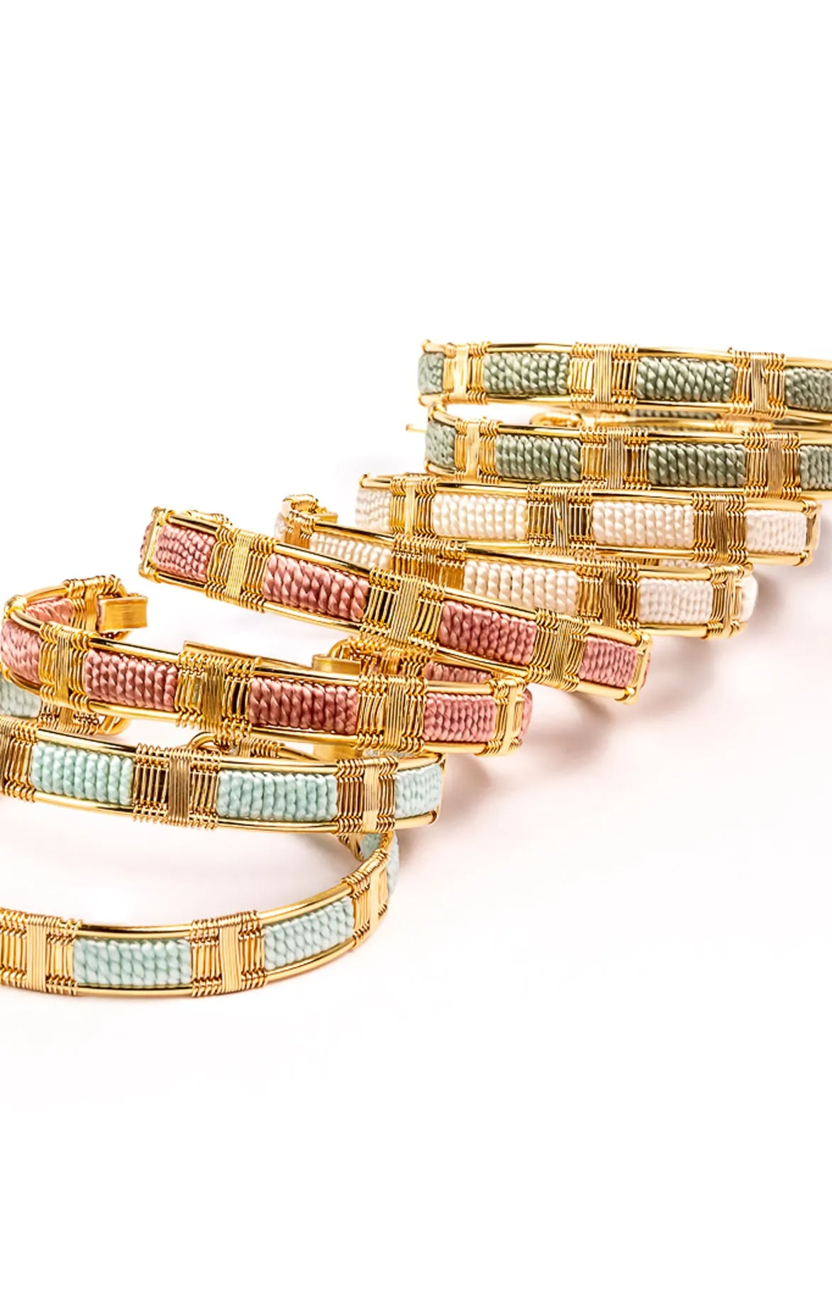 Gold Woven Galla Hoops