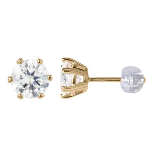 Golden Stardust Moissanite Earrings