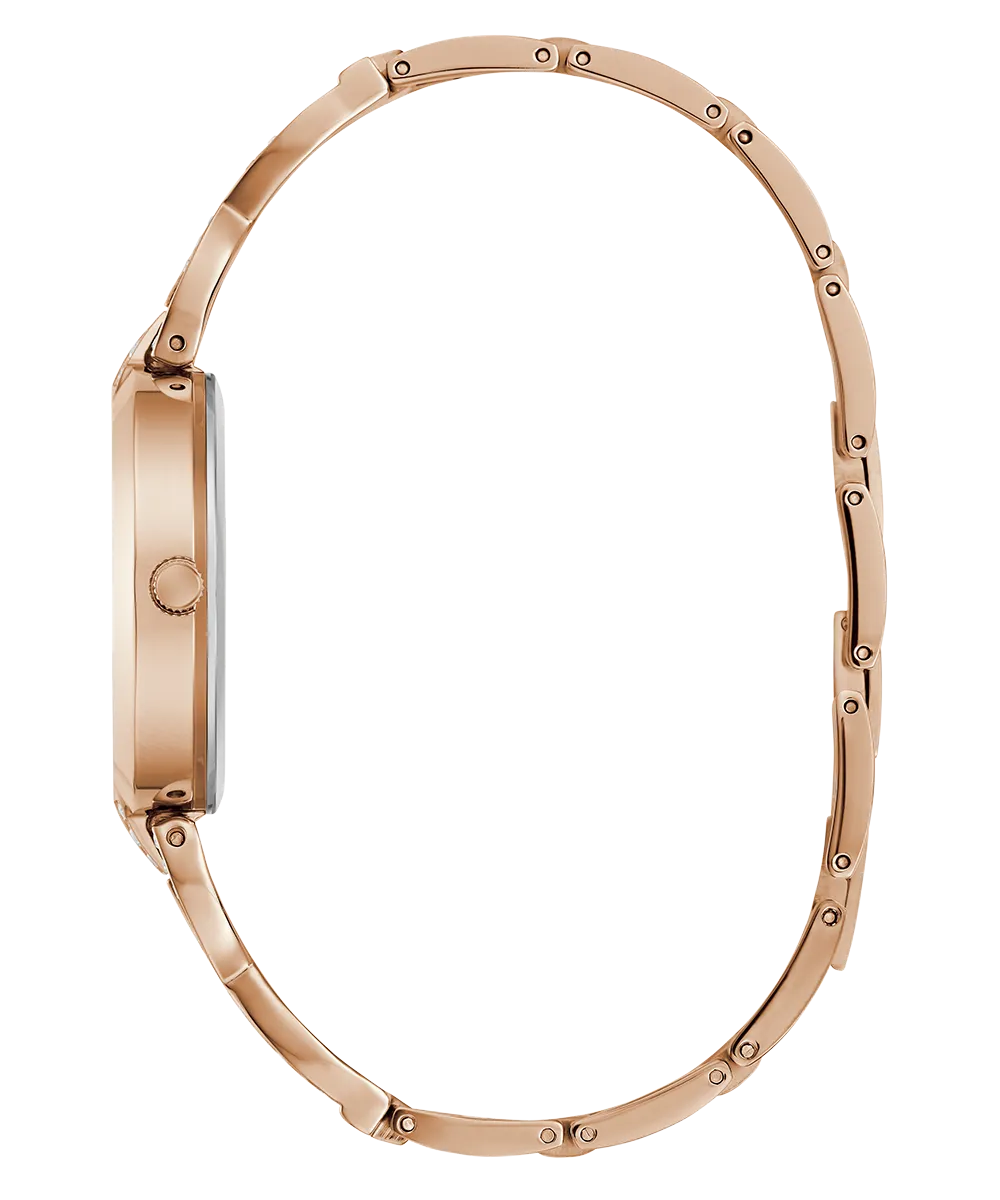 GUESS Ladies Rose Gold Tone Analog Watch
